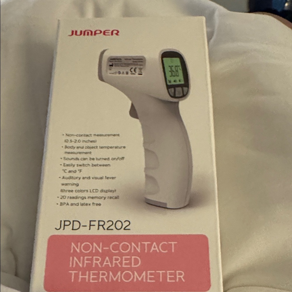 JPD-FR202 Infrared Thermometer - White